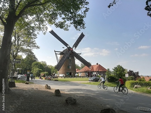 Windmill in countryside in Germany