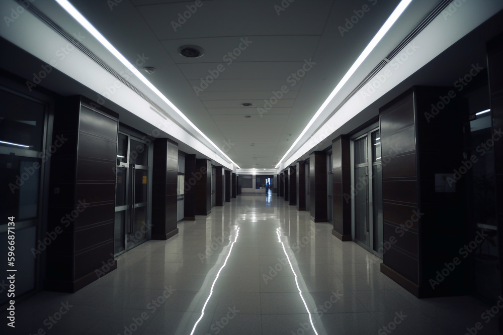 Internal lighting of buildings. AI Generated Stock Illustration | Adobe ...