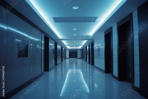 Internal lighting of buildings. AI Generated