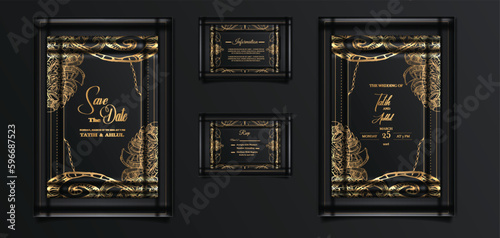 luxury wedding invitation cards