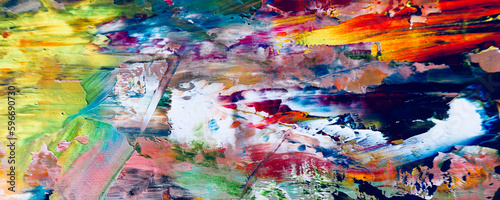 Fototapeta Naklejka Na Ścianę i Meble -  Colorful abstract background wallpaper. Modern motif visual art. Mixtures of oil paint. Trendy hand painting canvas. Wall decor and Wall art prints Idea. 3D texture.	
