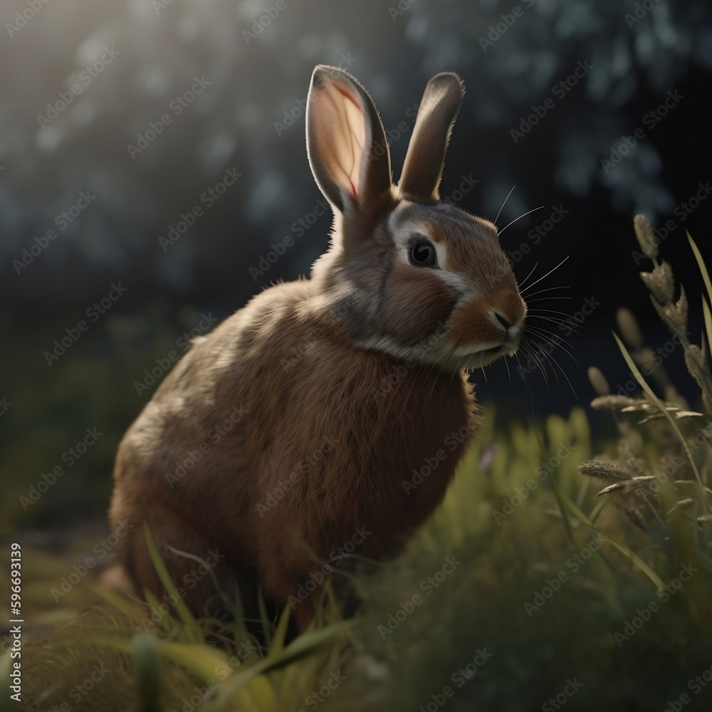 Fototapeta premium bunny in the forest