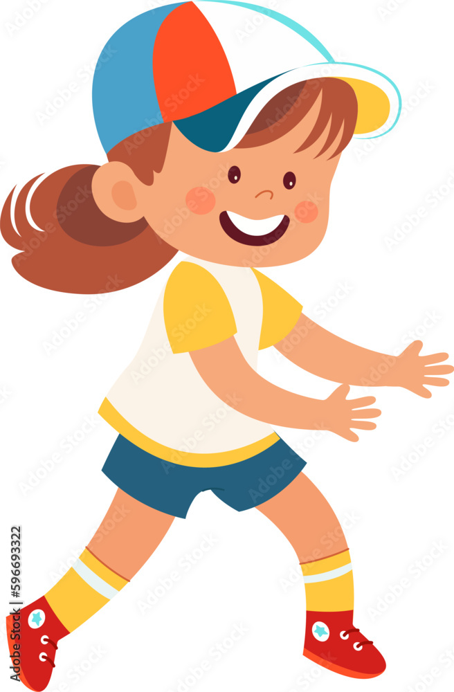 Kid Girl Catching Kid Girl Catching
