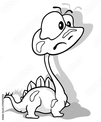 Drawing of a Funny Dinosaur...