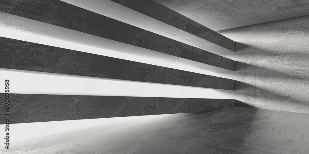 Abstract empty modern interior. Concrete walls Abstract empty modern interior. Concrete walls