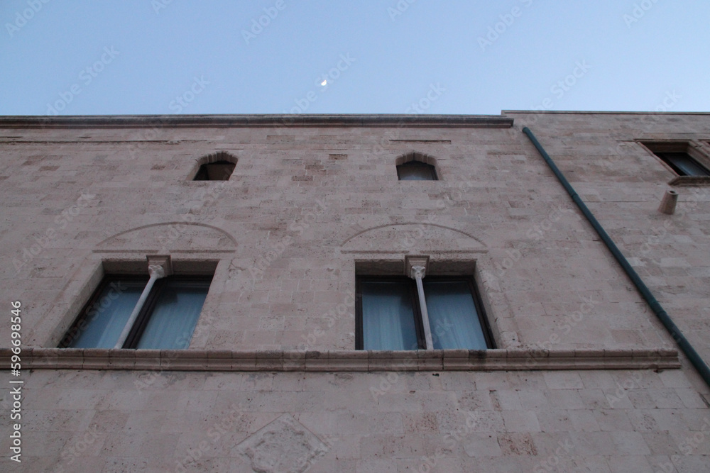 medieval palace (?) in syracuse in sicily (italy)