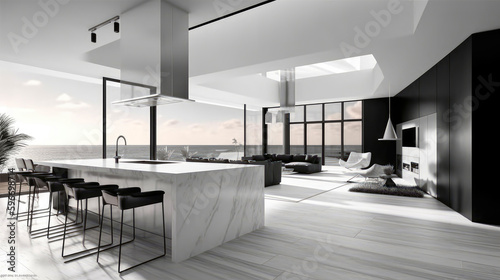 Airy and spacious beachfron...