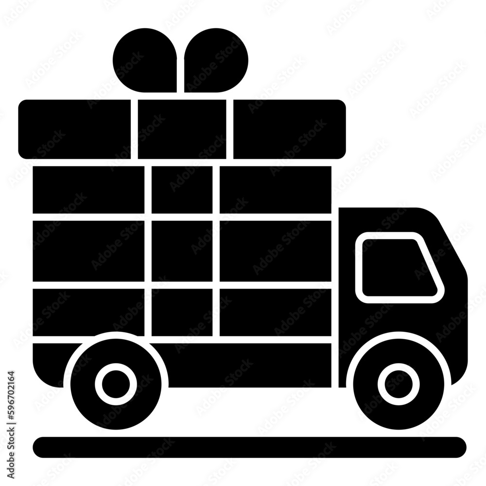 Perfect design icon of gift delivery Perfect design icon of gift delivery