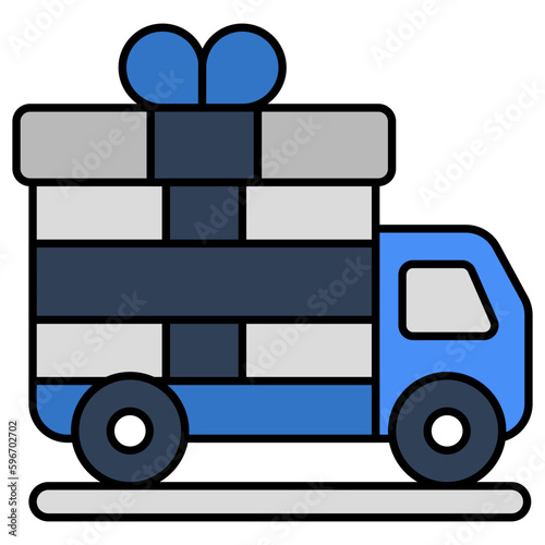 Perfect design icon of gift delivery 