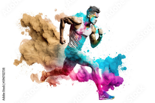 runner colourful