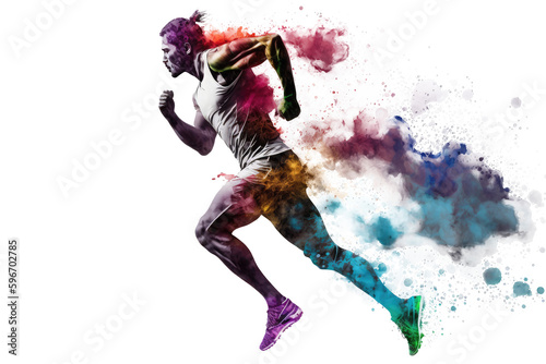 runner colourful