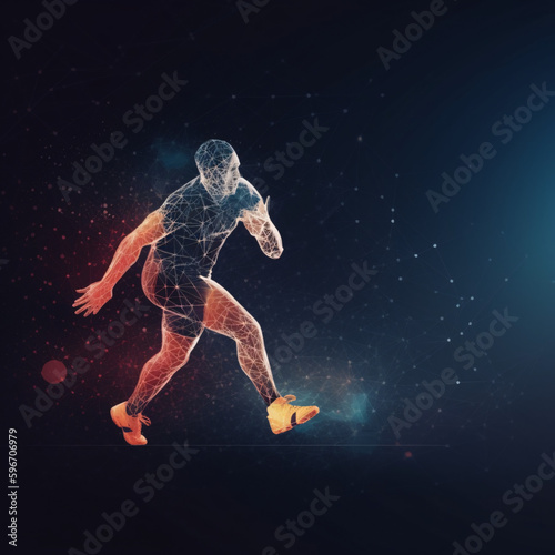 Modern Sport Background, made with an generative AI © Chappy