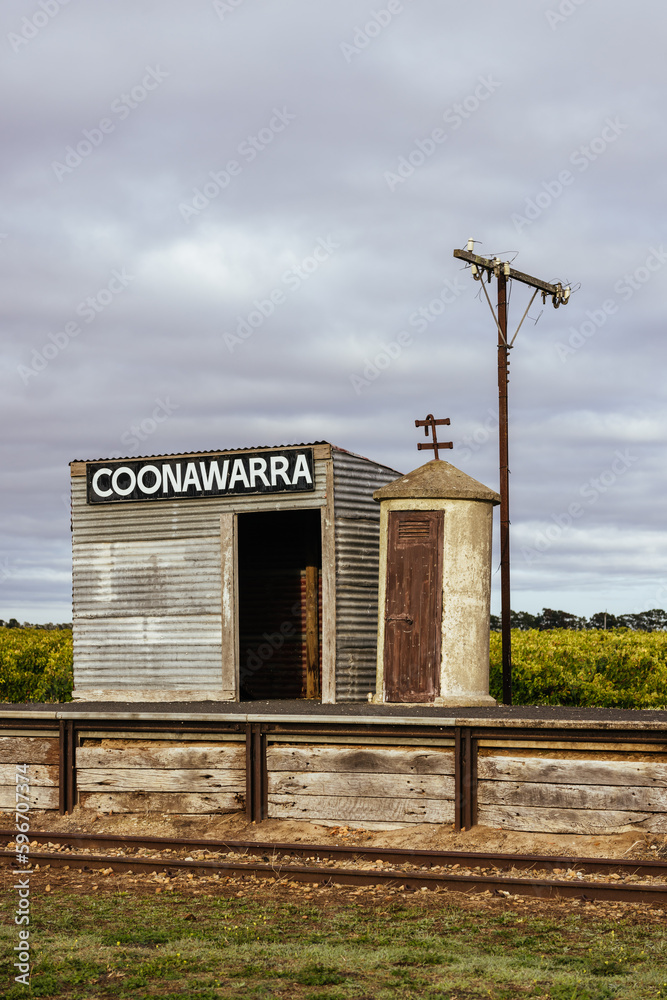 Historic Coonawarra Railway Station in Australia Historic Coonawarra Railway Station in Australia