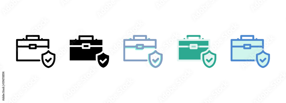 Simple vector icon on a theme briefcase, portfolio Simple vector icon on a theme briefcase, portfolio