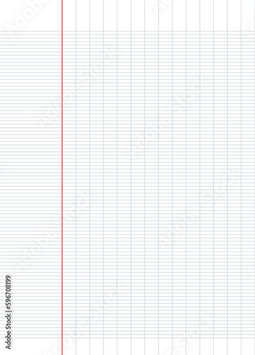 Obraz na płótnie french ruled notebook paper grid. Seyes lined paper for handwriting. ruled sheet w salonie