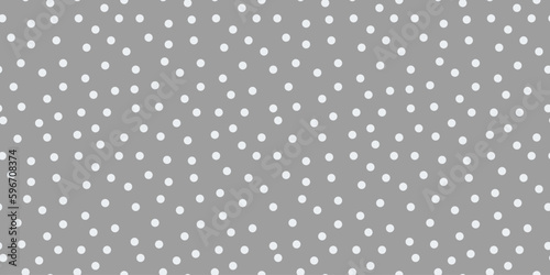 random dots texture. small polka dot seamless pattern background. gray and white dots