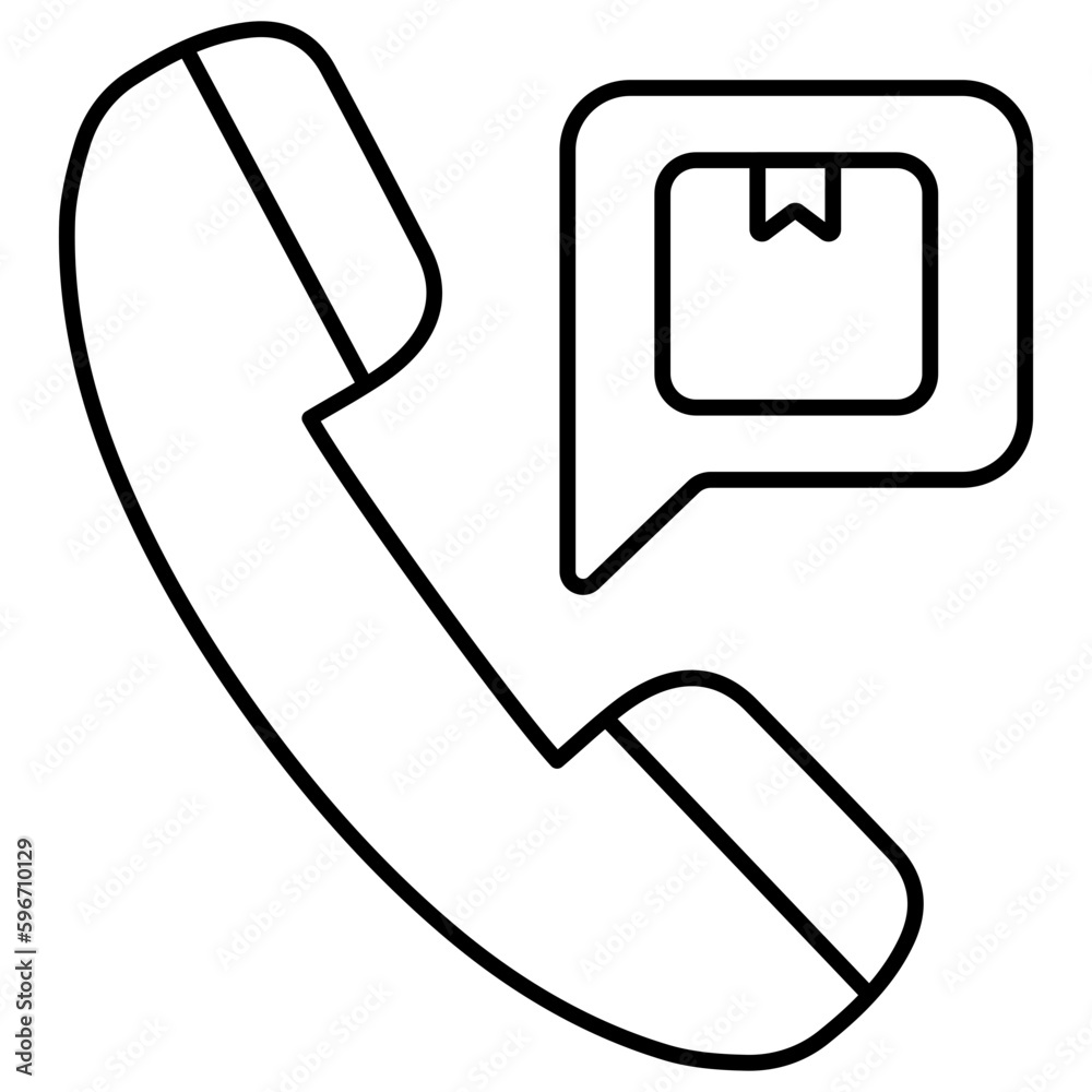 An icon design of logistic call An icon design of logistic call