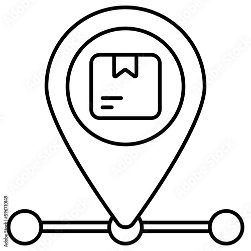 Modern design icon of parcel tracking 