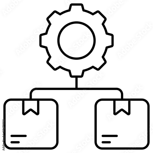 Trendy design icon of parcel management 