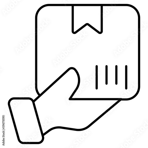 Premium download icon of parcel care