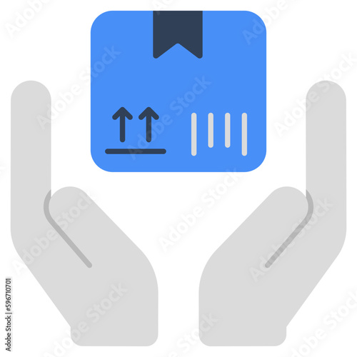 Premium download icon of parcel care