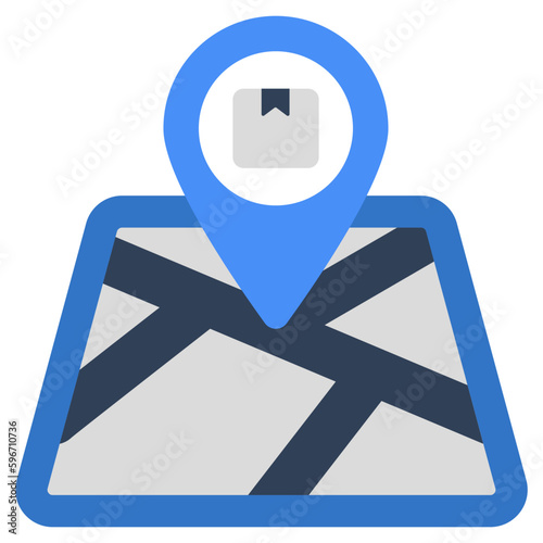 Modern design icon of parcel tracking 