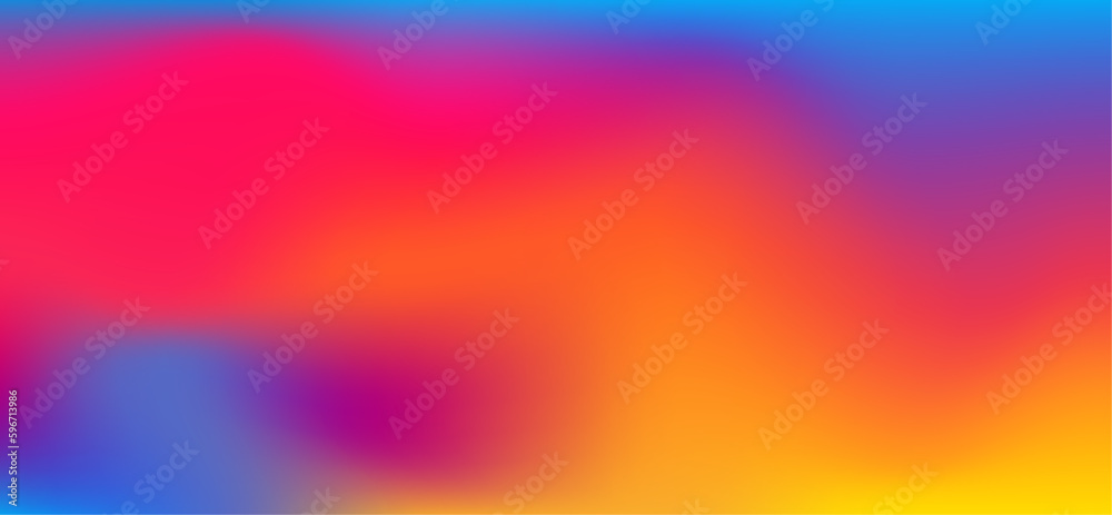 Smooth and blurry colorful gradient mesh Background