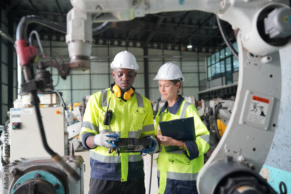 Robotic Arm production lines modern industrial technology. AI Automated production Robotic Arm production lines modern industrial technology. AI Automated production