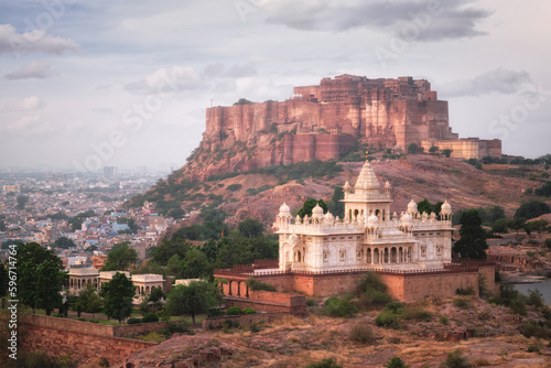 Jaswanth Thada mausoleum, Jodhpur, Rajasthan, India photo