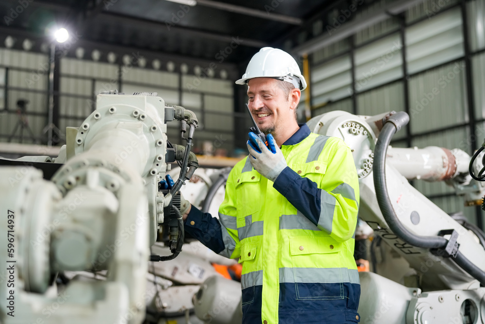 Robotic Arm production lines modern industrial technology. AI Automated production Robotic Arm production lines modern industrial technology. AI Automated production