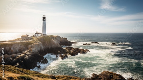 lighthouse on the coast of state