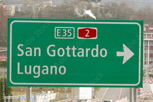 San Gottardo - Lugano autostrada photo