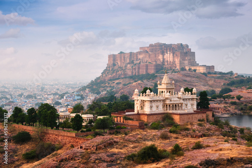 Jaswanth Thada mausoleum, Jodhpur, Rajasthan, India photo