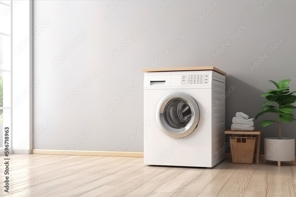 washing machine and laundry. generative ai.