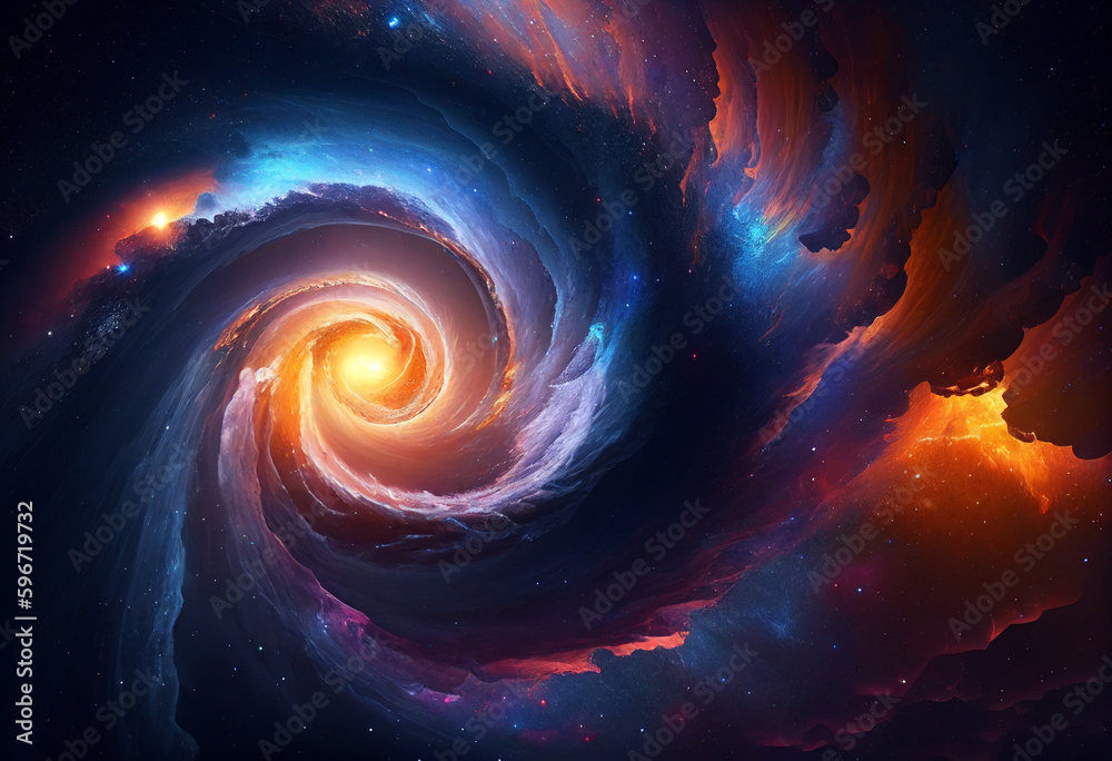 Obraz premium Space galaxy background generative ai