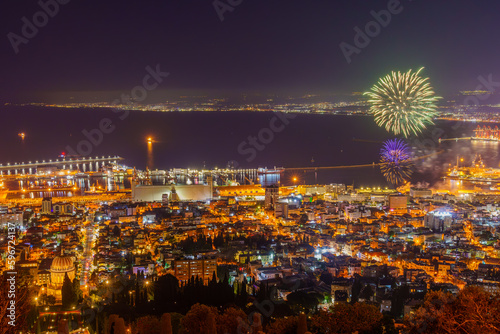 Israel 75th Independence Day fireworks, in Haifa