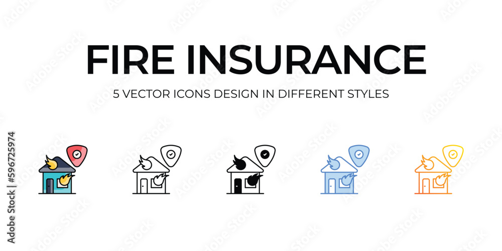 Fire Insurance Icon Design in Five style with Editable Stroke. Line, Solid, Flat Line, Duo Tone Color, and Color Gradient Line. Suitable for Web Page, Mobile App, UI, UX and GUI design. Fire Insurance Icon Design in Five style with Editable Stroke. Line, Solid, Flat Line, Duo Tone Color, and Color Gradient Line. Suitable for Web Page, Mobile App, UI, UX and GUI design.