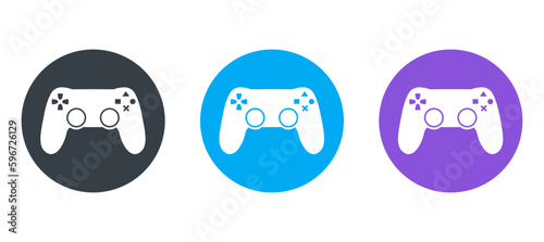 joypad icon vector illustration. Game concept