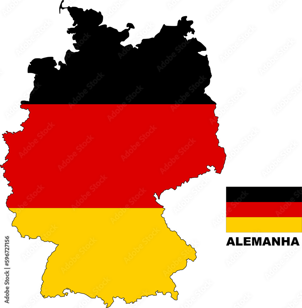 GERMANY FLAG MAP GERMANY FLAG MAP