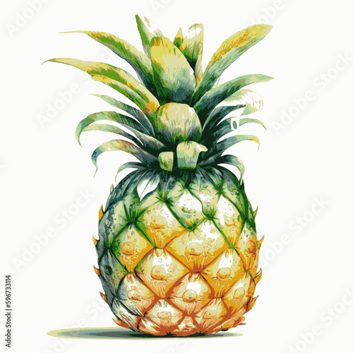 pineapple isolated on white