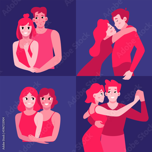 Vector couples in love
