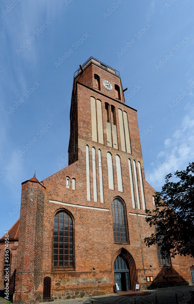 Fototapeta premium Hansestadt Wolgast, Turm der St. Petri-Kirche