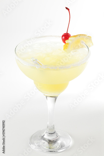 fresh cocktail on a white background