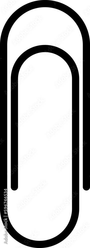 simple paperclip icon, attachment symbol simple paperclip icon, attachment symbol