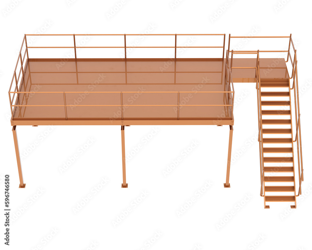 Stairs isolated on transparent background 3d rendering illustration Stairs isolated on transparent background 3d rendering illustration