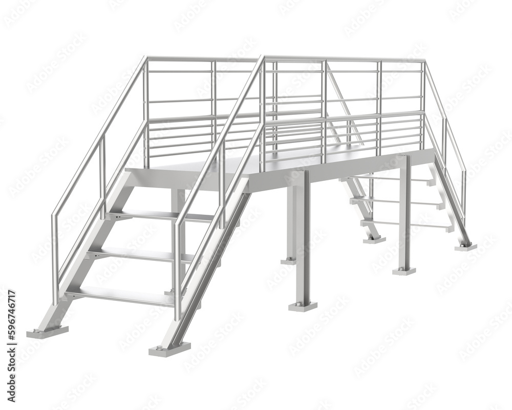 Stairs isolated on transparent background 3d rendering illustration Stairs isolated on transparent background 3d rendering illustration
