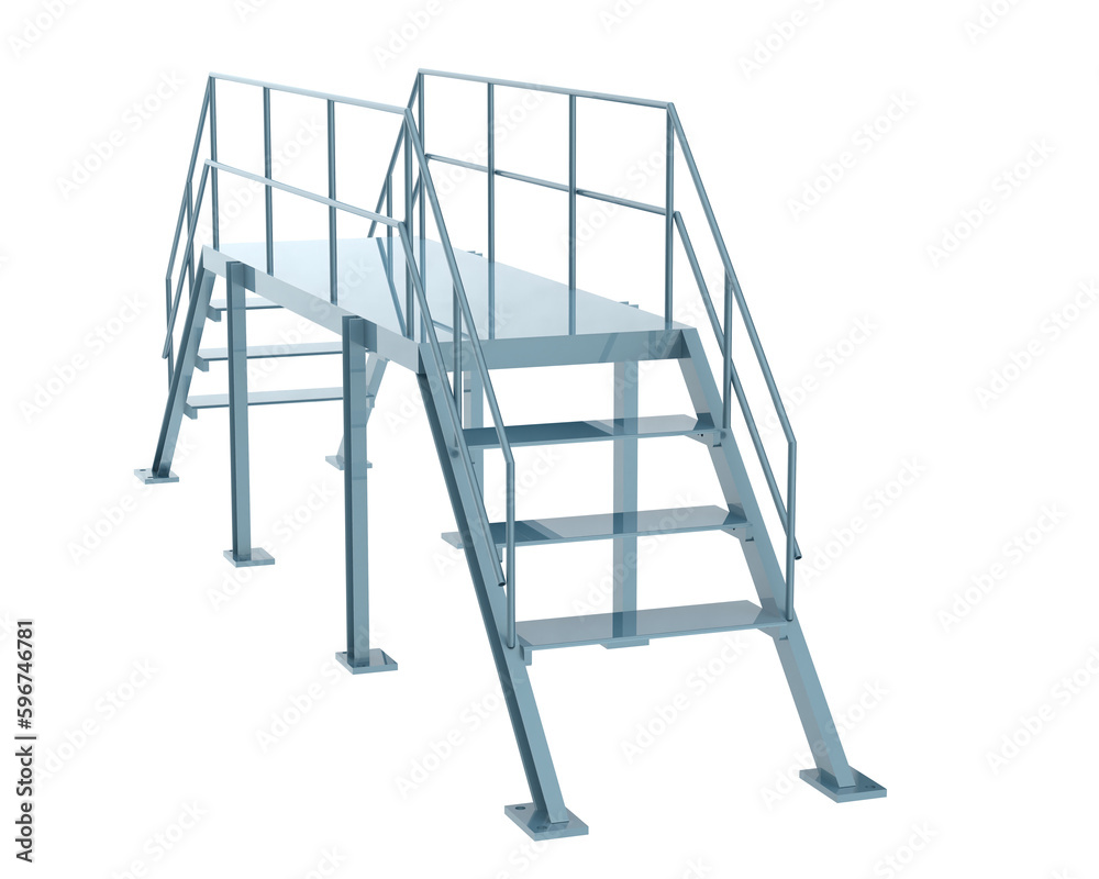 Stairs isolated on transparent background 3d rendering illustration Stairs isolated on transparent background 3d rendering illustration