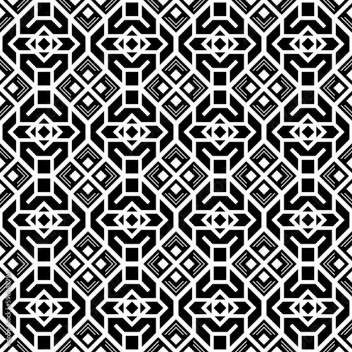 Vector seamless models. Modern stylish texture. Composition from regularly repeating geometrical element. Monochrome, simple. Vector illustrations.