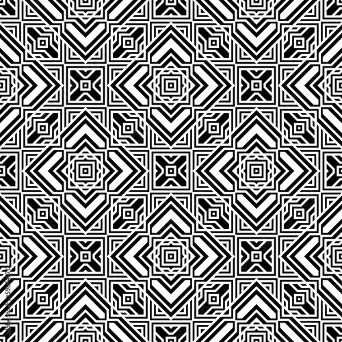 Vector seamless models. Modern stylish texture. Composition from regularly repeating geometrical element. Monochrome, simple. Vector illustrations.