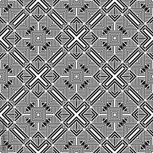 Vector seamless models. Modern stylish texture. Composition from regularly repeating geometrical element. Monochrome, simple. Vector illustrations.